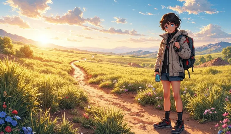 Prompt (English):
Create a highly detailed anime-style illustration with a 16:9 aspect ratio, inspired by the song "My own compass." The artwork should visually convey the theme of forging one’s unique path, embracing challenges, and pursuing dreams with c...