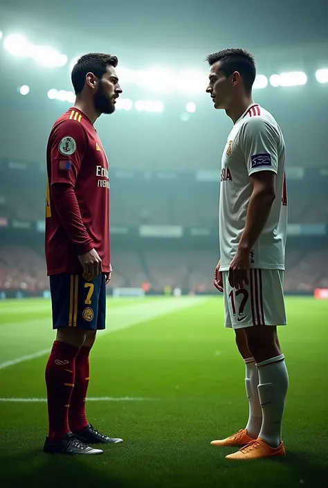 Messi first meet with ronaldo