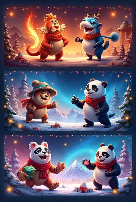 Two beautiful poster for online casino with merry Christmas background (with 120% signup bonus, 100% referral bonus,50% regular bonus) 
Games we offers :-
❤️‍🔥JuWa 
💰OrionStar 
🤑MilkyWay
💯GameVault
💵Panda master 
🙏FireKirin
🐼Ultra panda
🤞Vblink 
🤑High Roll...