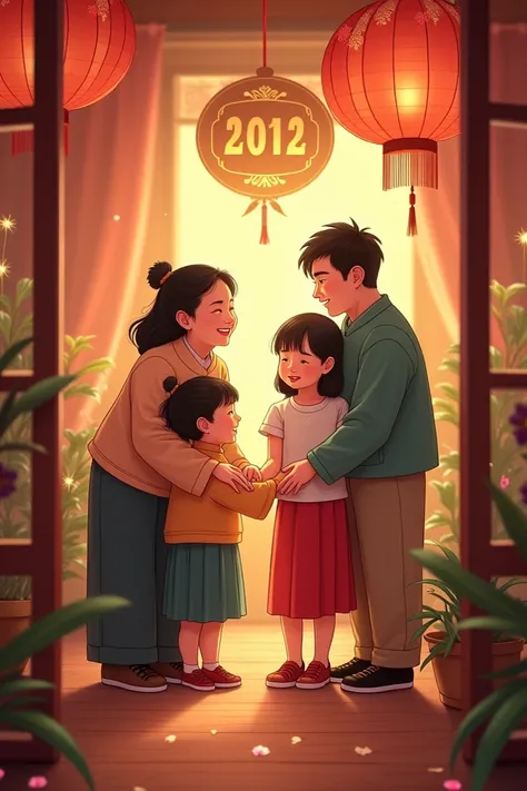 New year theme with the caption "Reunion 2024-2025 Tapang Family"