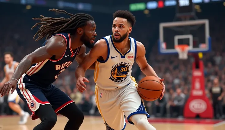 show a pic of stephen curry losing to kawhi leonard and the toronto raptors in the 2019 nba finals
give kawhi leonard dreads only kawhi not steph