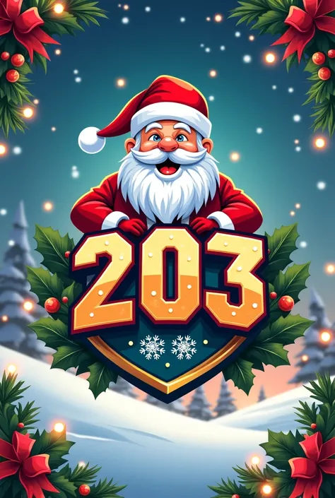 203 Team logo text christmas image