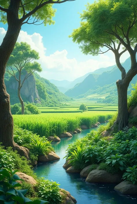 HD HIGH QUALITY SCENERY SUSTAINABLE AGRICULTURE WITHOUT PEOPLE WITH TREES, PLANTS, SCENERY LANDSCAPE