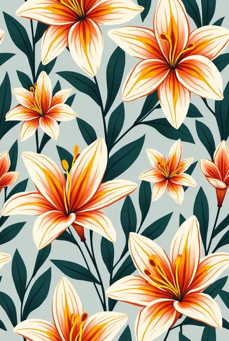  Create patterns with stylized lilies for pants, bucket hats or accessories such as backpacks and tote bags .