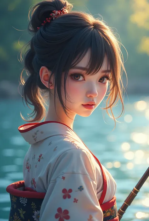  (best quality), (masterpiece), (Ultra-high resolution), (Clear face), （Reality： 1.4）, (perfect lighting),(photorealistic:1.30), anime wallpaper, Guviz style artwork , fantasy cover up to magic , by Yang J, Guviz, beautiful artwork illustration, beautiful ...