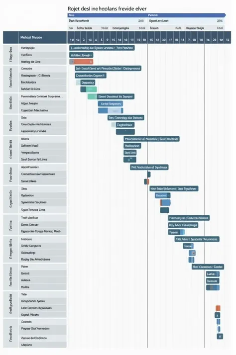 Un gantt qui nous montre lévolution de notre projet robot suiveur de ligne 