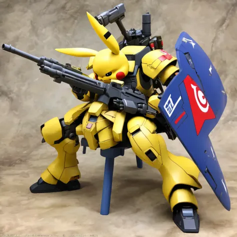 Zaku。battlefield。 Pikachu。