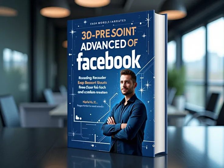 make a mocup of a book about facebook pro classes