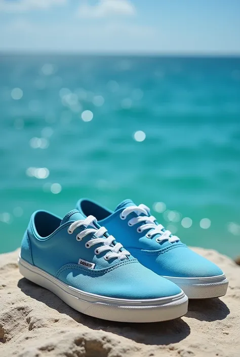 Canvas sneakers of Jordan  in ocean blue color 