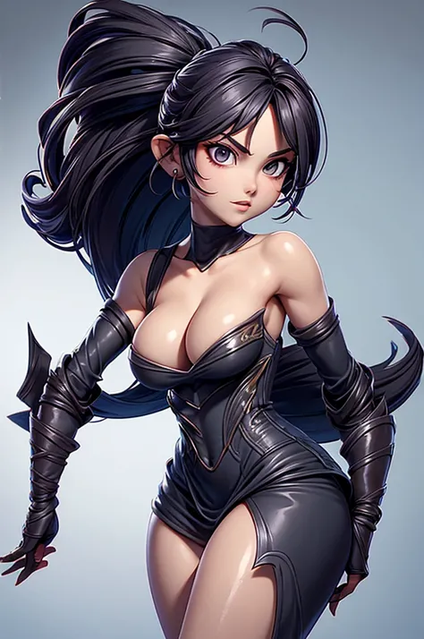 Very hot girl , sexy e sensual, big boobs, thin waist , high, big legs,  thin waist , Carrying a large firearm, realistic light and shadow, ultra realistic skin, ((Bloodstained)),  extremely sexy , super provocative look ,  extremely provocative look ,  li...