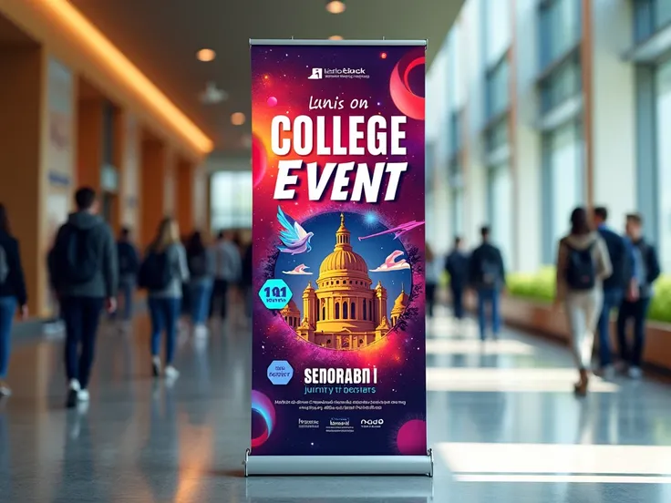 flex banner for college event