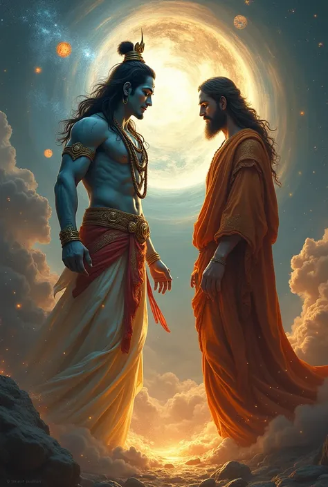 Lord shiva together with jesus