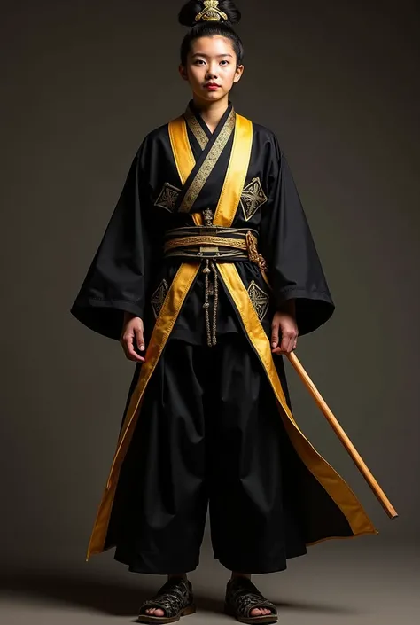 Uniform for Japanese Taiko group (colors black and gold ) 