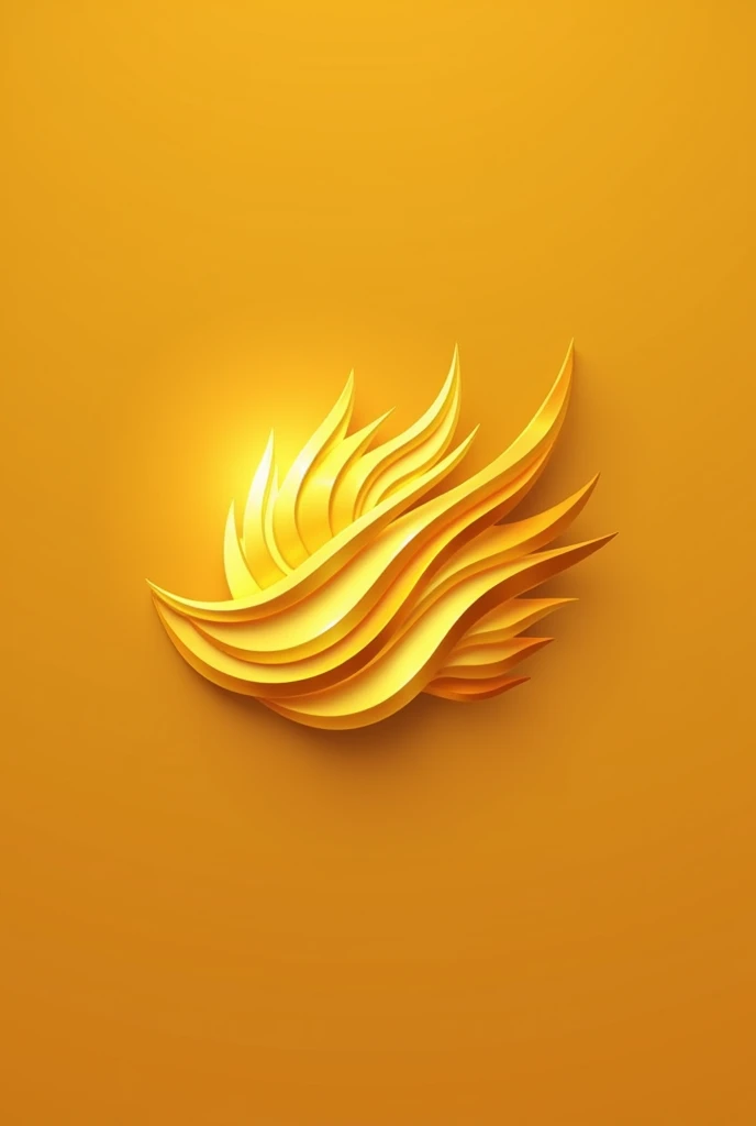 Create a gold logo that represents the air conditioning service area with the title golden air