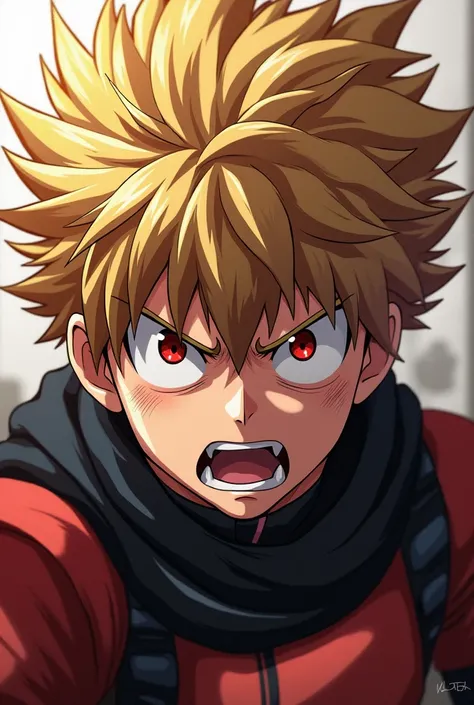 Create an image of Bakugo Katsuki from Boku No Hero Academia that I dont know looks so animated