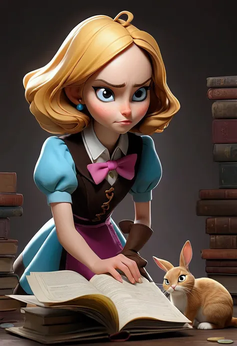 "Alice encounters a variety of peculiar characters at the mysterious online entrepreneurship school. Each character has a unique background, providing Alice with fresh perspectives. For example, a flying cat character teaches her unique marketing strategie...