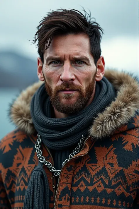 Messi in Icelandic outfit 