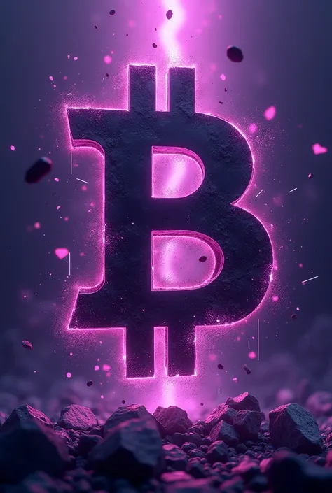 GIVE ME AN IMAGE THAT REFERENCES THE WORLD OF CRYPTOCURRENCIES AND THAT IS VERY STRIKING AND GENERATES TRUST , MAKE IT APPEALING TO PEOPLE , MAKE IT PURPLE AND BITBUZZ COMES OUT