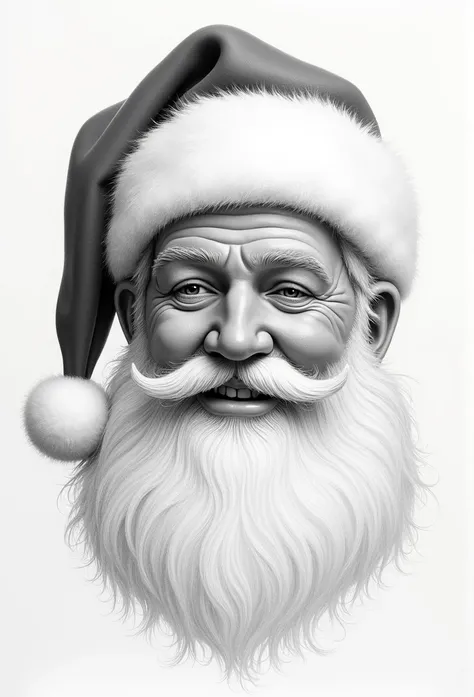 Santa Claus drawn in pencil