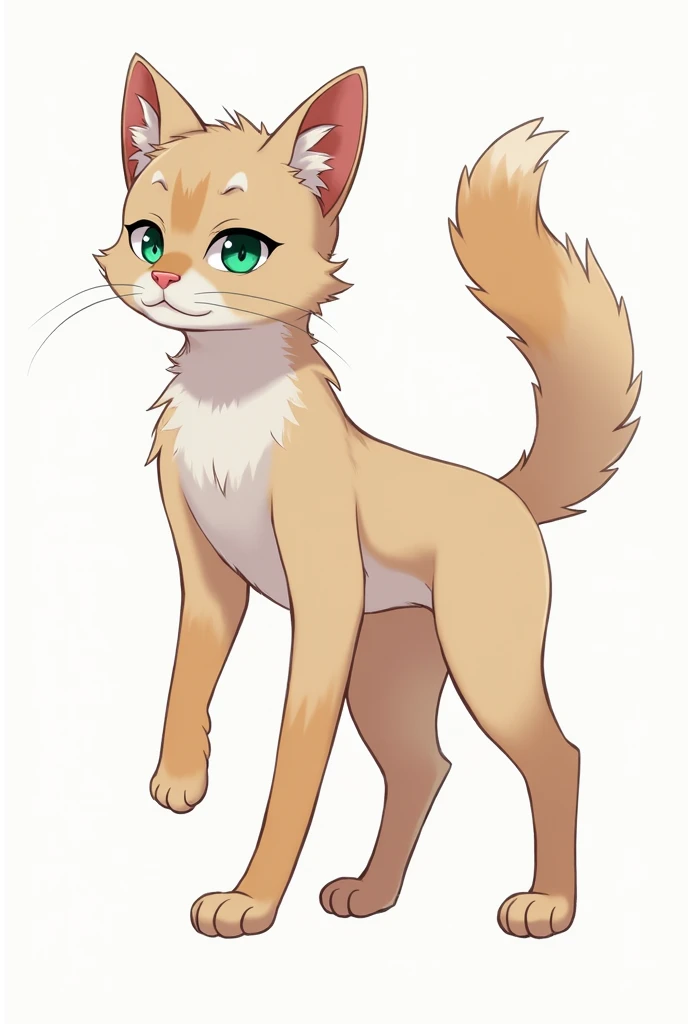 fem cat, detailed reference, anthro, fullbody, New-year, fullbody, anthro cat, hair, reference sheet, Furry reference,
