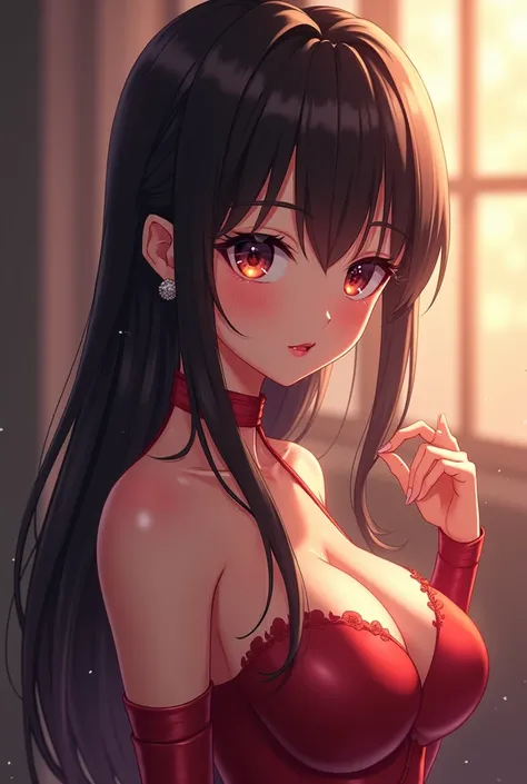 Generate a sexy and hot anime girl