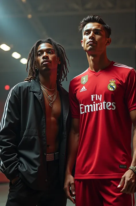 Juice wrld and ronaldo taking pictures together