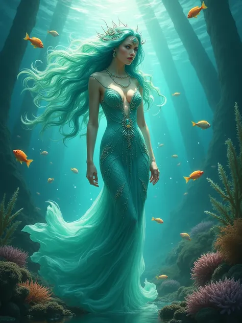 A gorgeous goddess of the deep sea 