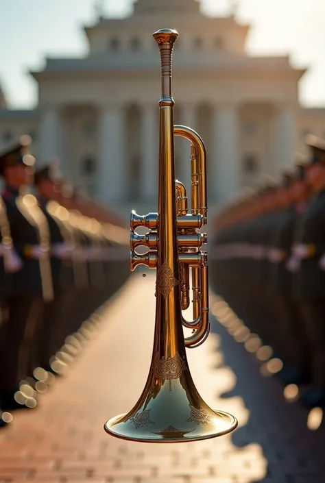 A Military trumpet 
