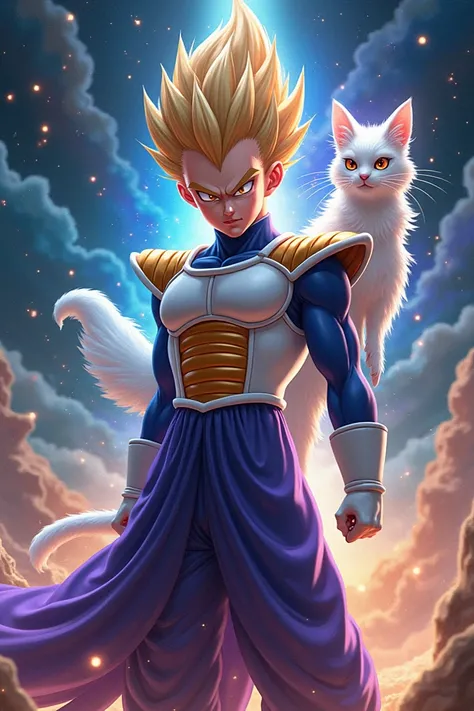 Vegeta with her ren 