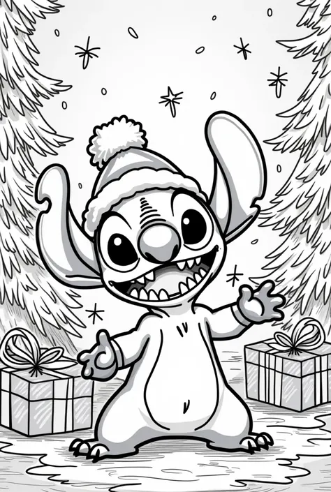 Christmas Stitch coloring page