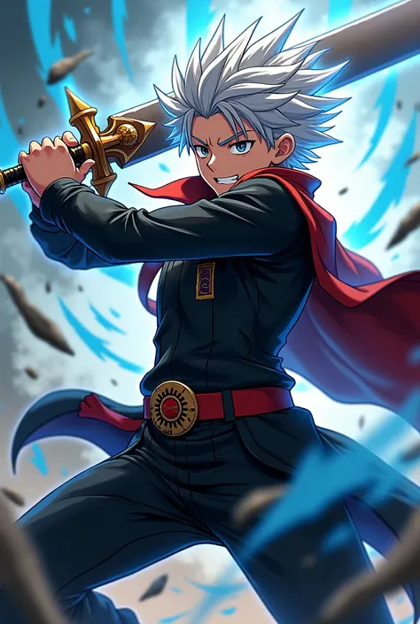 Asta Black Clover character anime style, 