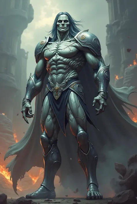 The Muscular Necromancer in the metallic vein   ,  high resolution,  In detail,  masterpiece fails, standing full length 