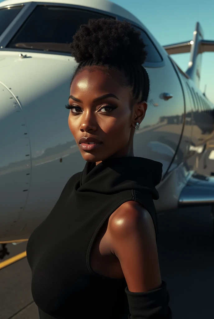 Generate the same old black girl for me but she is on a very sexy plane 