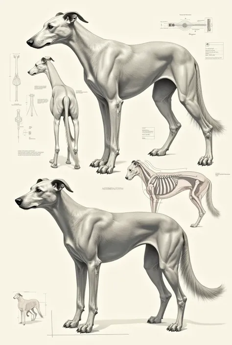 Anatomy of dogs for drawing