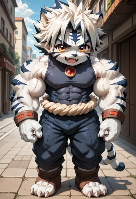 Kogenta,White Tiger Boy,Furry,Shota,Chibi, s,hyper muscle