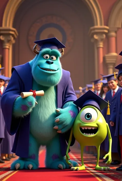 Monster Inc in graduation 