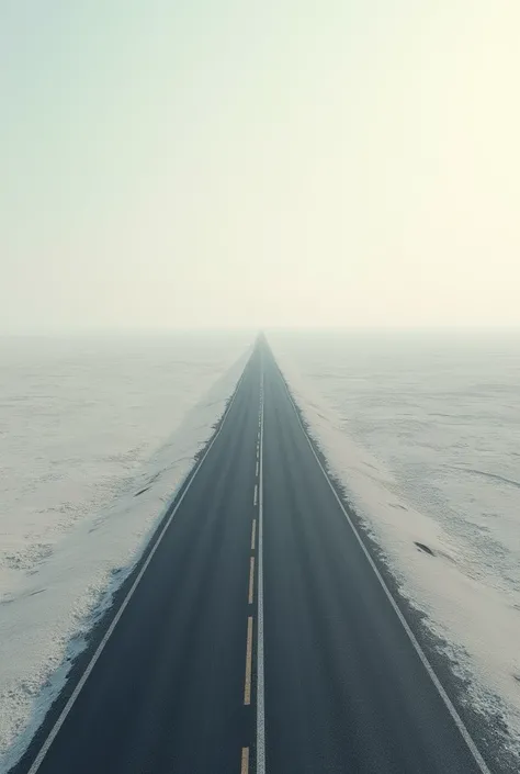 Empty Road  image, top view