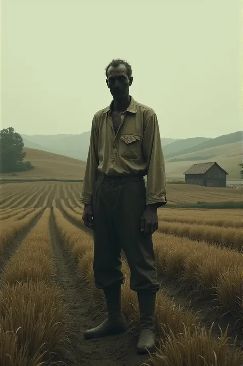 A farmer without face
