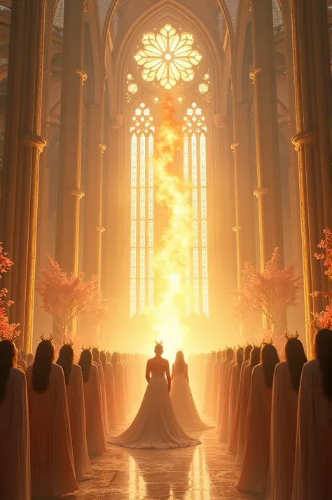 Its a wedding in heaven and the flame is extinguishing it