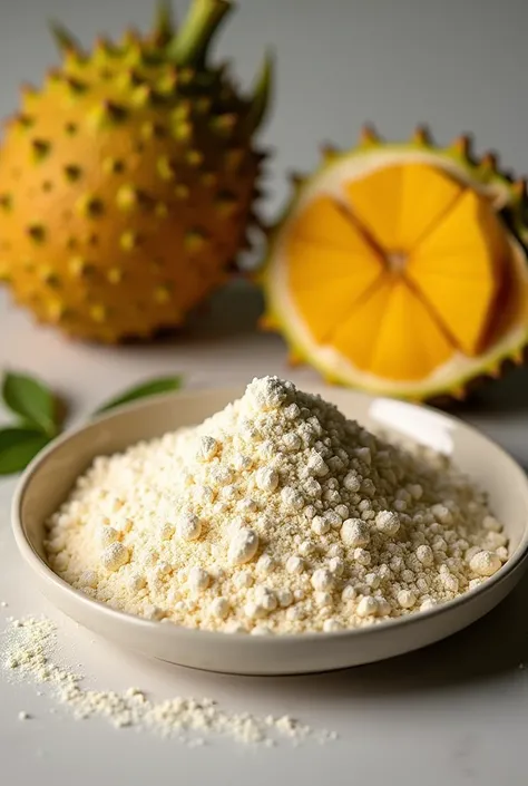 Jackfruit seed flour with Brazilian jackfruit on the side