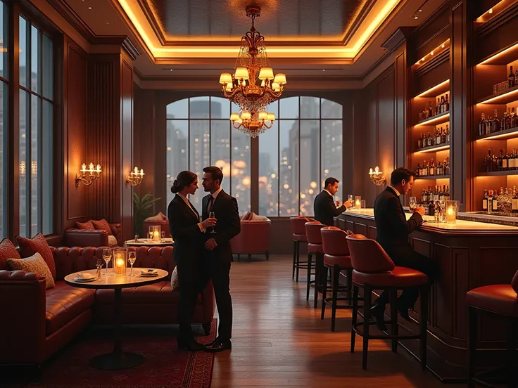 elegant hotel lounge