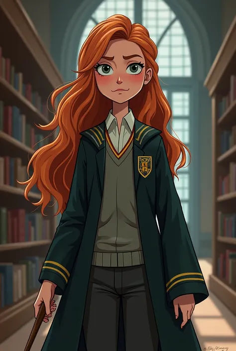 crie o personagem Tammy Gueterman (rick and morty) como um personagem de harry d potter