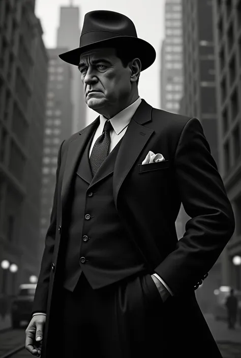 Black and white 3d images of el capone