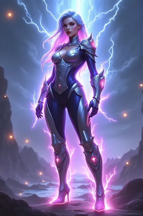 Eudora from mobile legends with lighting armor on