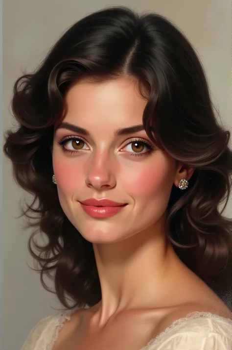 Princesses diana with dark hair brown eyes
