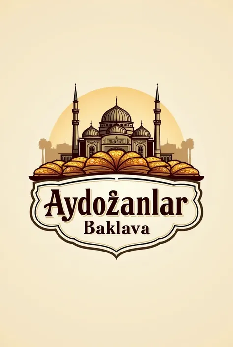 I want a logo to be in the name of Aydoğanlar Baklava in Gaziantepli My shop baklava shop will go to him