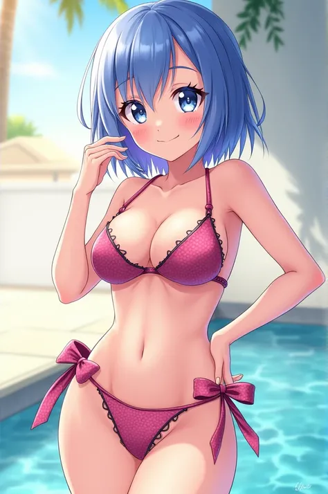 Create an anime one in a bikini 