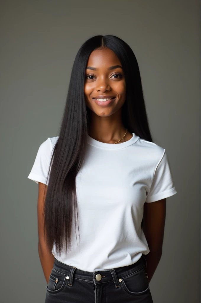 A short video of a young teenage Nigeria girl wearing a white T-shirt a black jean and silky straight hair. She speaks the following
"Did you know you don’t need to import from China or Vietnam to start a successful hair business in 2025? The secret to mak...