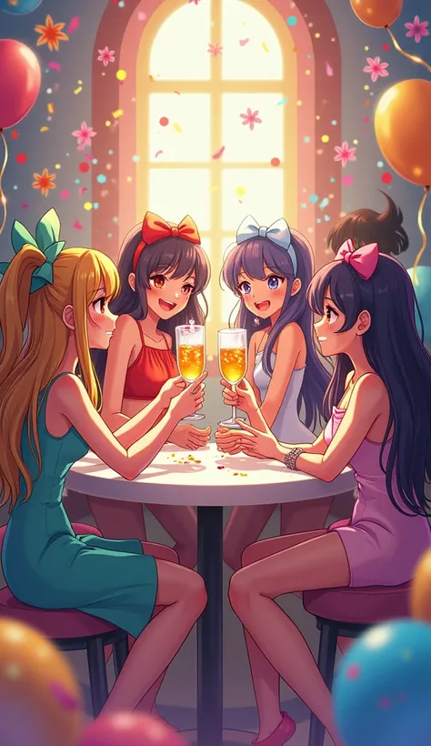 Econ Amigos anime birthday toast