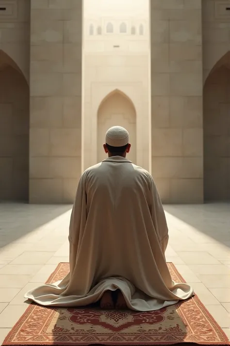 A Muslim man praying 